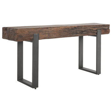 Duarte 55" Industrial Reclaimed Solid Wood Console Table