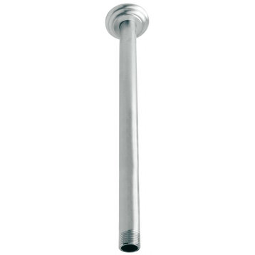 1/2" Ips X 12" Ceiling Mounted Shower Arm With Flange In Satin Nickel