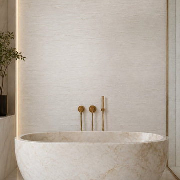 Luxury Solid Marble Bath Tub | Custom Natural Stone Bathroom Design Brisbane