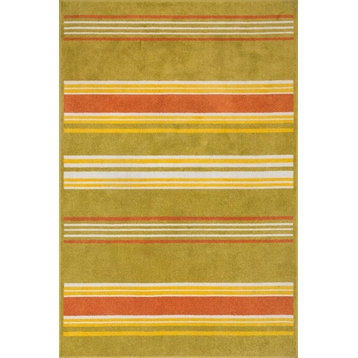 Easy Care / Outdoor Oasis OS-09 Area Rug by Loloi, Citron / Multi, 2'3"x3'9"