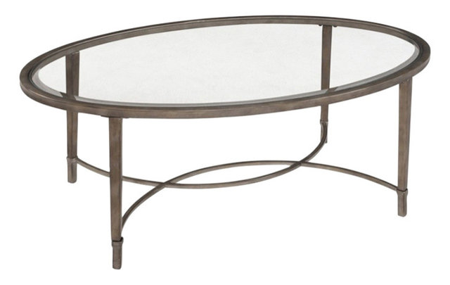 Home Furnishings Copia Brushed Metal Oval Tail Table Home Furnishings Copia Brushed Metal Oval Tail Table