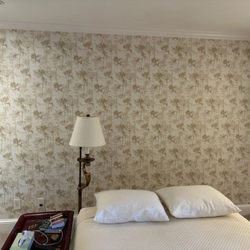 Bedroom wallpaper installation Cedar Park, TX