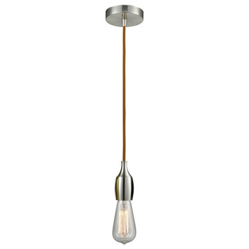Innovations Chelsea Bare Bulb Mini Pendant, SN/Amber/Copper, 100SN-10CR-3SN