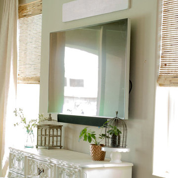 Beachy, Boho Farmhouse Gets Transformed With Woven Wood Shades