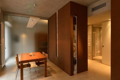 Immagine di una sala da pranzo minimalista