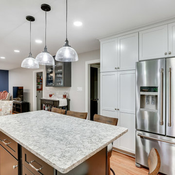 Transitional Two-Finish Kitchen Design Sterling, VA
