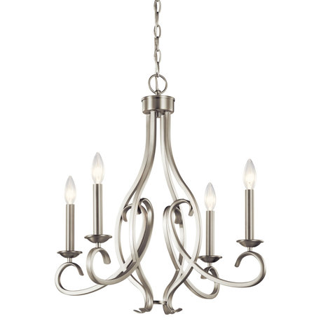 Kichler 52239 Ania 4 Light 23"W Taper Candle Style Chandelier - Brushed Nickel