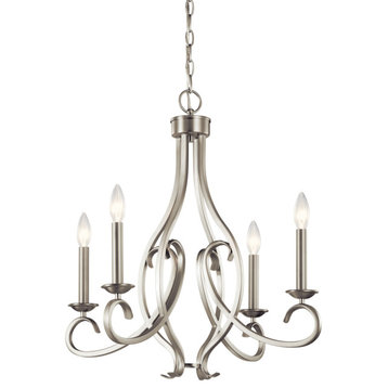 Kichler 52239 Ania 4 Light 23"W Taper Candle Style Chandelier - Brushed Nickel
