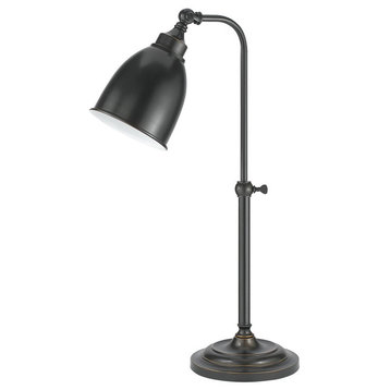 Pharmacy Floor Lamp with Adjusted Pole, Dark Bronze Finish, Dark Bronze