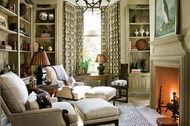 Inspiration for a contemporary living room remodel in Atlanta