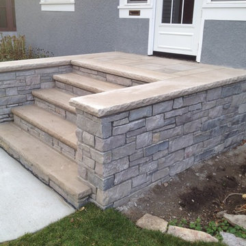 Front Concrete and Stone Steps in Minneapolis