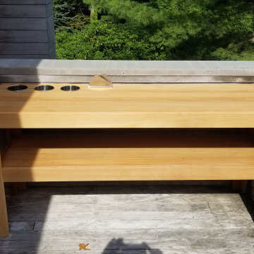 Buffet table