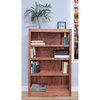 Bowery Hill Traditional 48" Tall 4-Shelf Wood Bookcase in Dry Oak