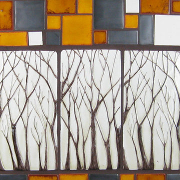 Sculpted tree tiles - Arbre