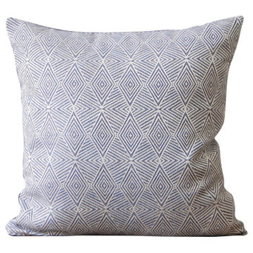 Blue Diamonds Pillow