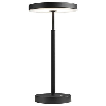 Francine LED Table Lamp, Sandy Black
