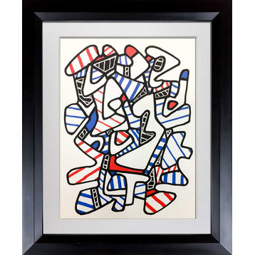 Jean Dubuffet LITHOGRAPH Limited EDITION - Abstract Vacuum Forms 1973 w/ Frame