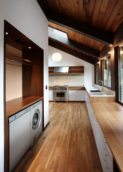 Midcentury Laundry Room by SHED Architecture & Design