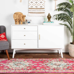 angelo:HOME 52" Mid Century TV Console - White - Products