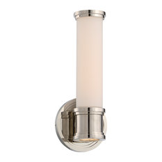 WAC Lighting Ashton 13" LED Wall Sconce, Polished Nickel