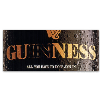 Guinness Brewery 'All You Have To Do Is Join In' Canvas Art, 12"x32"