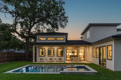Inspiration for a contemporary pool remodel in Austin