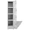 vidaXL Locker Cabinet Office Storage Cabinet File Cabinet with 4 Compartments