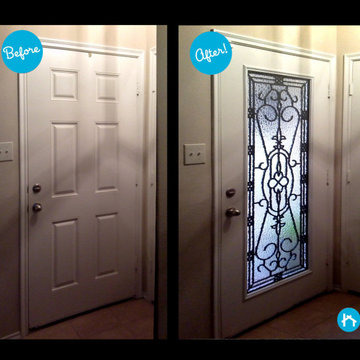 Jacinto Wrought Iron Decorative Door Glass