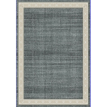 Yazd 1770-590 Area Rug, Blue And Gray, 5'3"x7'7"