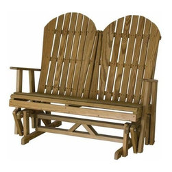 Adirondack Treated Patio Glider - Outdoor Gliders