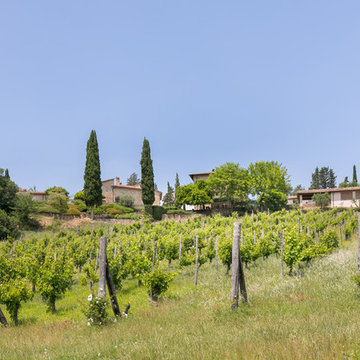 Villa nella campagna toscana con giardino