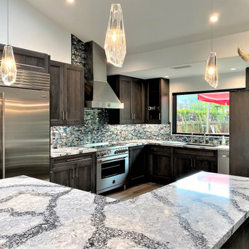 Transitional Gray Kitchen Remodel in Laguna Woods