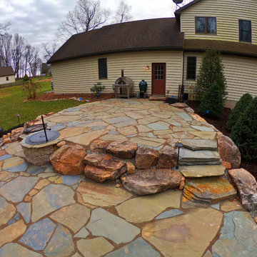 Natural Stone Backyard Makeover