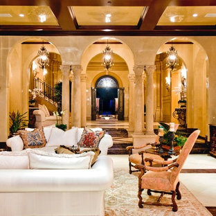 Inspiration for a mediterranean living room in Orange County.