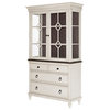Westport China Cabinet Weathered White and Cocoa Brown