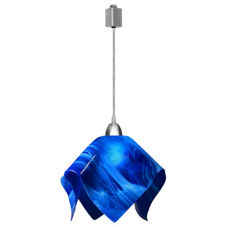 Jezebel Radiance Flame Large Track Light, Cobalt Blue