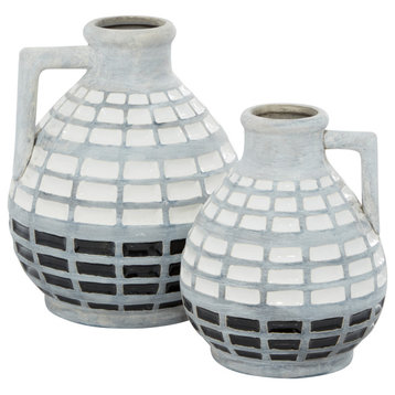 Coastal Gray Ceramic Vase Set 32759