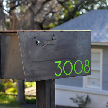 modern house numbers - customer photo