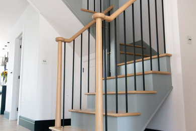 Design ideas for a contemporary staircase in Hertfordshire.
