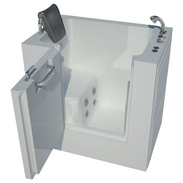 31 x 40 White Whirlpool Jetted Walk-In Bathtub, Right Drain Configuration