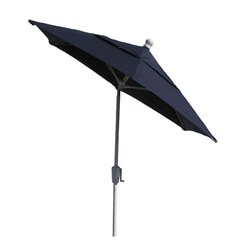 FiberBuilt Umbrellas LLC - 7.5 Ft. Patio Umbrella Olefin White Finish By Fiberbuilt - Outdoor Umbrellas