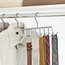 IDesign Axis Metal Tie & Belt Rack - 8 Hooks, Chrome Finish, Wall Mount (46.4 X 5.1 X 5.7 Cm)