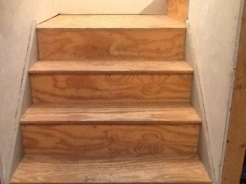 Paint Stain Or Just Leave Stairs Like, How To Clean Unfinished Basement Stairs