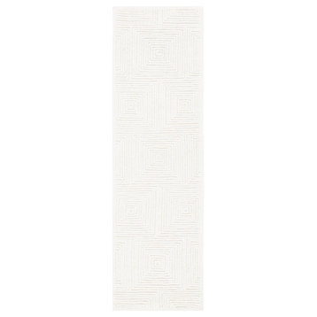 Safavieh Textural Collection TXT102A Rug, Ivory, 2'3" X 8'