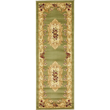 Traditional Royale 2'7"x10' Runner Grass Area Rug