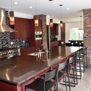 Kitchen, Dining beyond