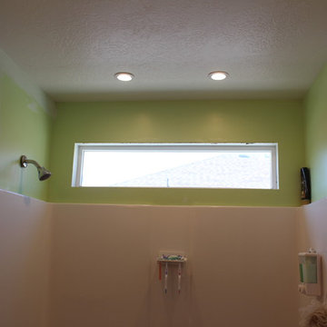 Before above the shower surround