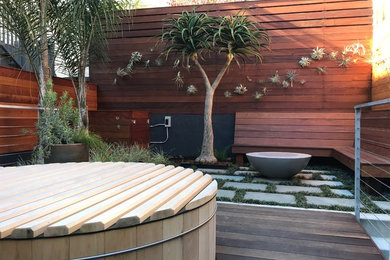 Inspiration for a modern deck remodel in San Francisco
