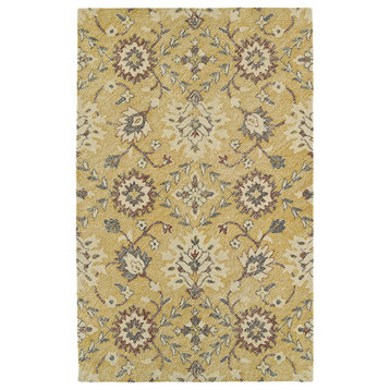 Kaleen Weathered Collection Light Gold Area Rug 8'x10'
