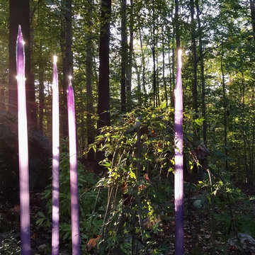 Glass Art Brings Magic As It Plays With the Setting Sun